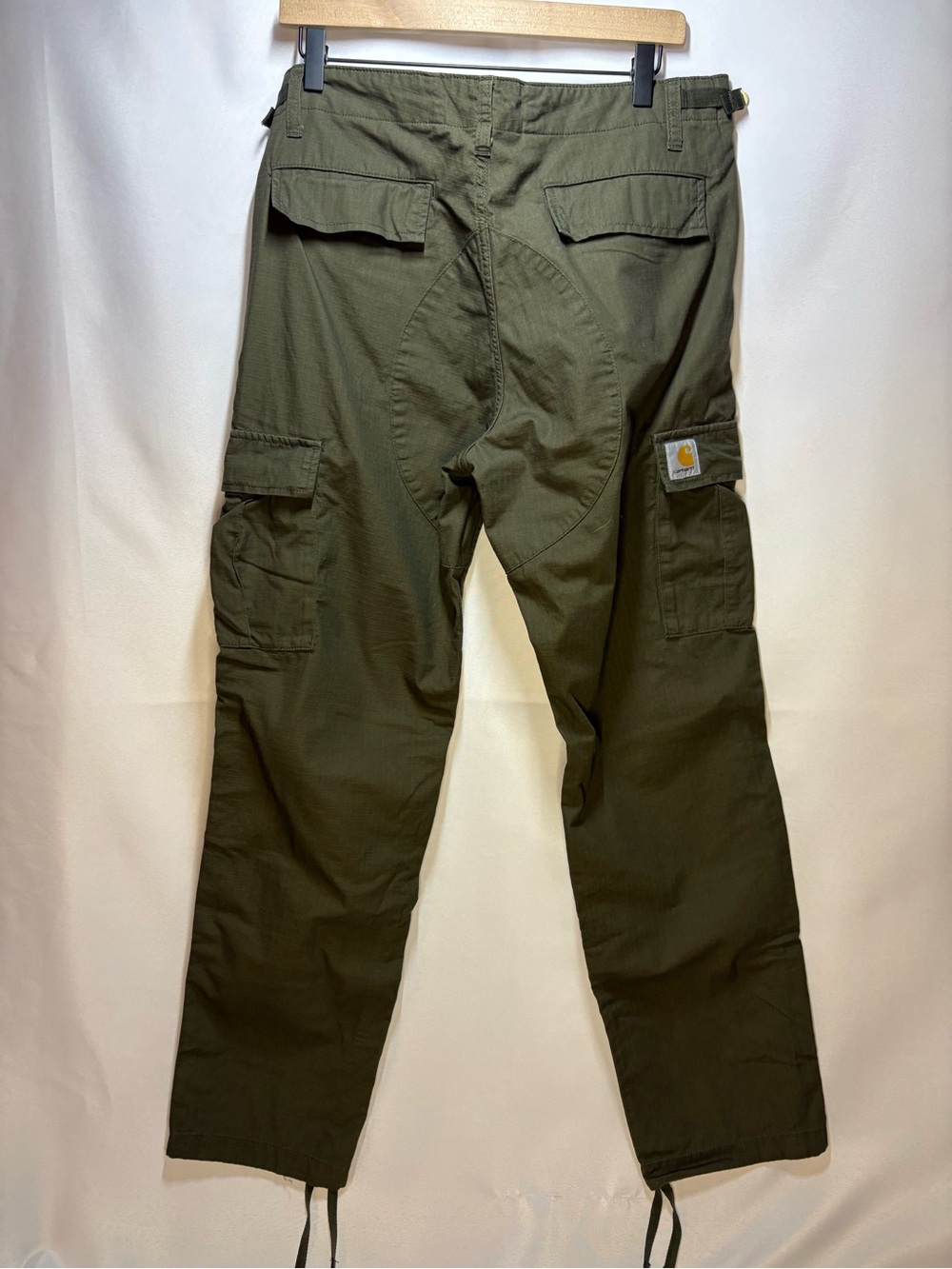 Carhartt WIP Aviation Ripstop Cargo Pants 33x32 Olive Green - Picture 7 of 9